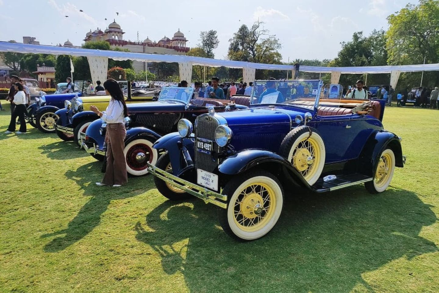 Enjoy vintage car rally